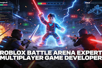 develop roblox multiplayer battle arena and pvp combat games