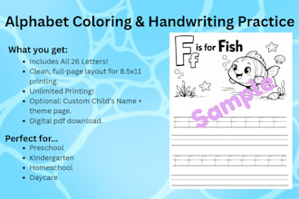 deliver printable abc coloring pages with handwriting tracing lines for kids