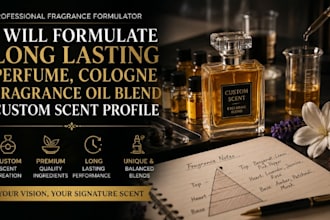 formulate long lasting perfume cologne fragrance oil blend custom scent profile