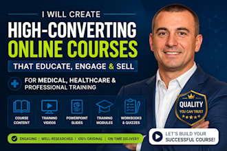 do medical course creation, health fitness coaching, interactive video slide