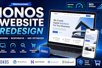 ionos website redesign  ionos hostinger bluehost wordpress siteground website