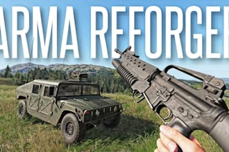 design a complete arma reforger server with experience base on loadout, and mis