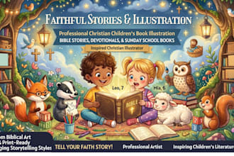 illustrate christian bible stories and devotional books for kids