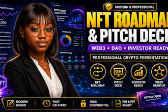 create web3 investor roadmap and crypto project presentation