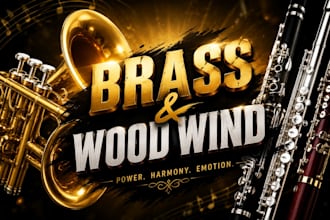 orchestrate your piece for full strings, woodwinds, brass, percussion section