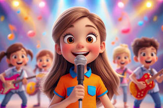 produce and sing children music and kids songs