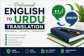 professionally translate english to urdu manually