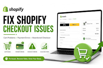 fix shopify checkout abandonment cart problems and payment issues