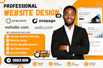be your professional website on one com web com onepage website com