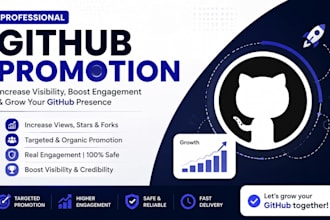 promote github respiratory to increase more stars followers