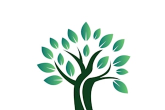 design a professional eco tree logo for sustainable businesses