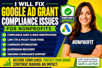 fix google ad grant compliance issues for nonprofits