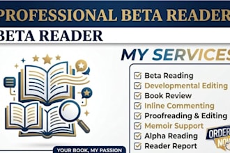 read your novel like your future audience would