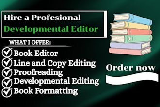 do a developmental edit of your manuscript
