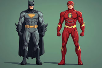superhero character for comics