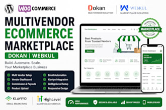 create wordpress woocommerce multivendor ecommerce marketplace with dokan webkul