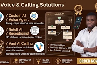 build custom ai voice agent, retell ai receptionist, vapi ai calling agent