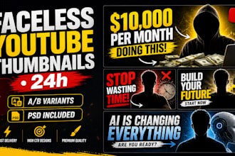 create faceless youtube thumbnails