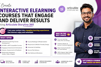 develop interactive scorm elearning course using articulate storyline 360