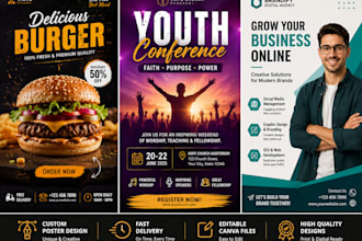 design professional digital posters and promotional materials