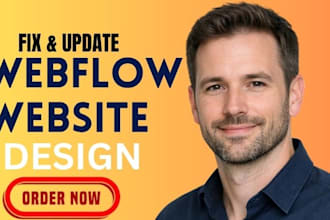 design webflow website, figma to webflow, fix webflow bugs and animations