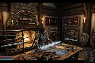create custom skyrim mods, weapons, game assets, and character models