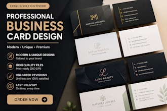 design modern professional business cards
