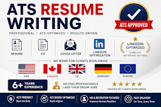 create ats CV resume maker expert write USA UK canadian german european