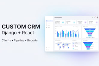 build a custom CRM with django, react, and postgresql