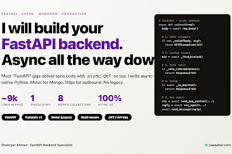 build your fastapi python backend