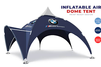design inflatable tent, dome tent, spider tent, air dancer