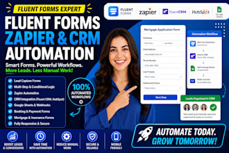 build fluent forms zapier CRM automation for mortgage insurance