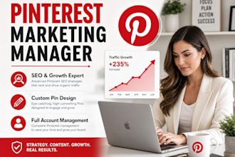 be your pinterest marketing manager, growth, and SEO expert