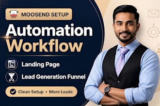 design moosend automation landing page lead generation campaign funnel