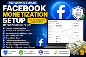 setup facebook monetization and enable your earning tools