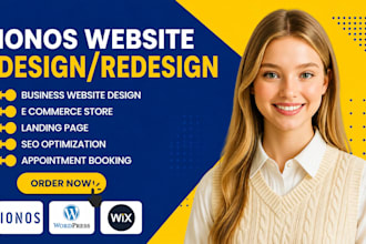 ionos website landing page design wordpress  yola redesign ionos elementor pro