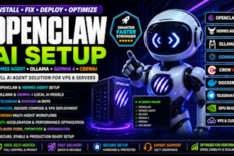 setup openclaw openai hermes ai ollama gemma 4  visonclaw crew agent vps docker
