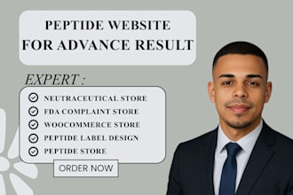 design peptide website peptide store research peptide supplement website peptide