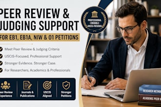 provide ieee peer review and judging criteria support for eb1a and eb2 niw visa