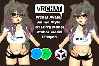 do vrchat avatar anime avatar furry avatar anime nsfw vrc avatar vtuber 3d model