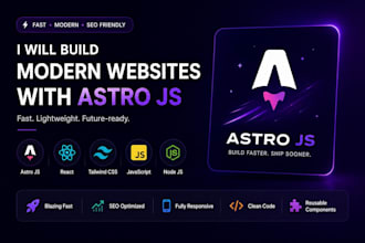 develop responsive astro js frontend websites