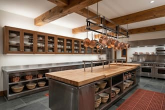 design commercial kitchen shop drawing and workflow layout for food businesses