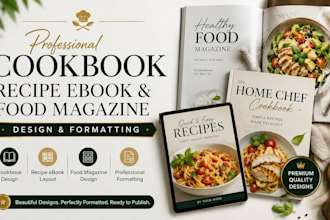 design cookbook recipe ebook food magazine cookbook formatting and ebook layout