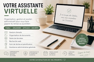 je serai votre assistante virtuelle fiable en francais