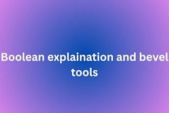 teach you 3d boolean in blender and bevel basics