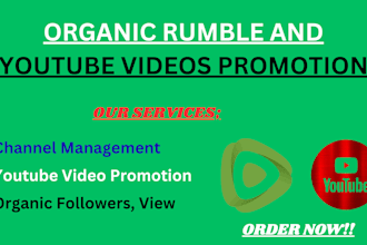 promote your youtube and rumble video with real audience