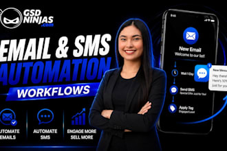 build gohighlevel email and sms automation workflows