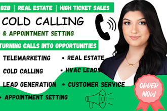 do real estate, solar, hvac, b2b llamadas en frío services and lead generation