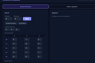 do deadlock detection and bankers algorithm simulator