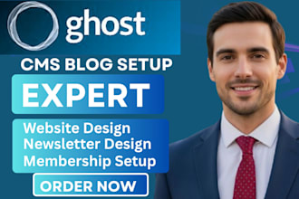 ghost cms expert, ghost cms newsletter, ghost cms website membership ghost setup